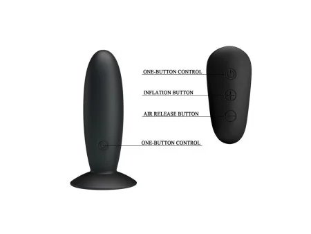 Plug Anal con Vibracion y Control Remoto USB