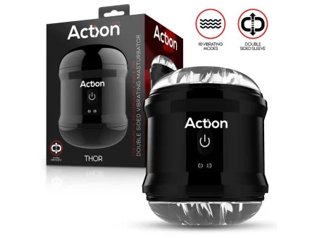 Thor Masturbador con Vibracion Doble Orificio