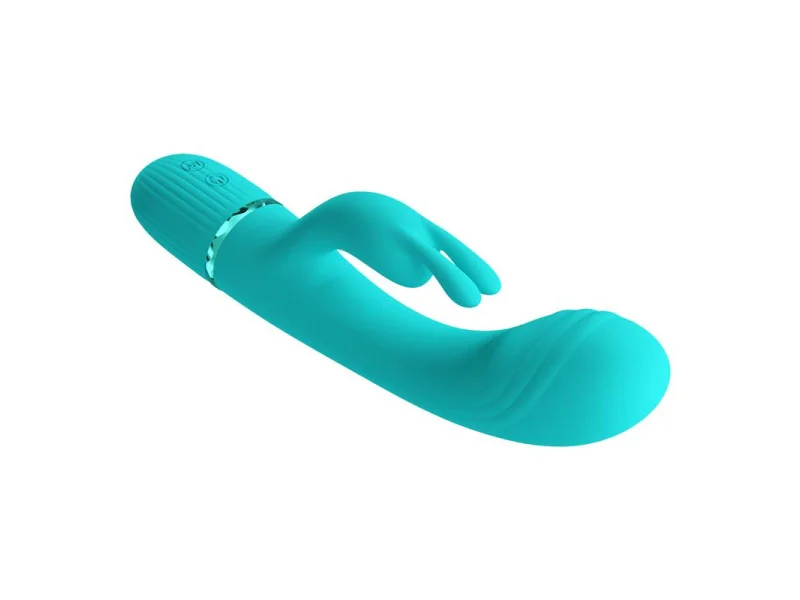 Scocco Vibrador con Rabbit Turquesa