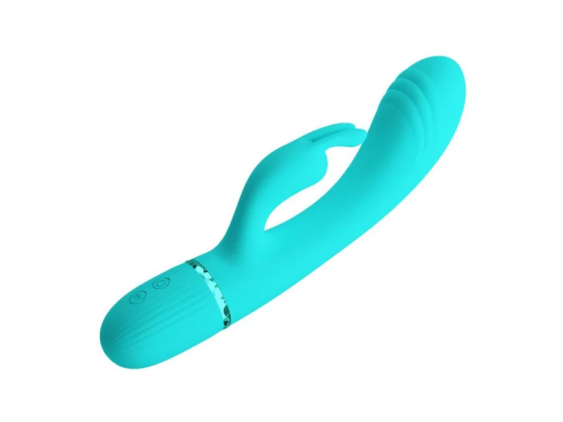 Scocco Vibrador con Rabbit Turquesa