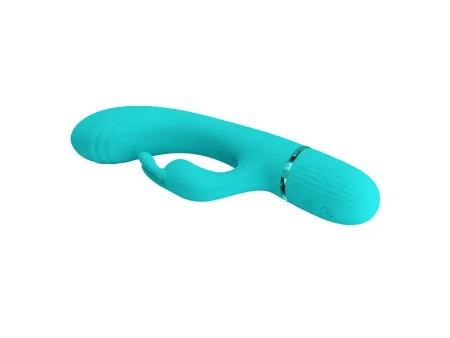 Scocco Vibrador con Rabbit Turquesa