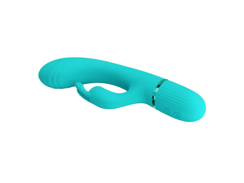 Scocco Vibrador con Rabbit Turquesa