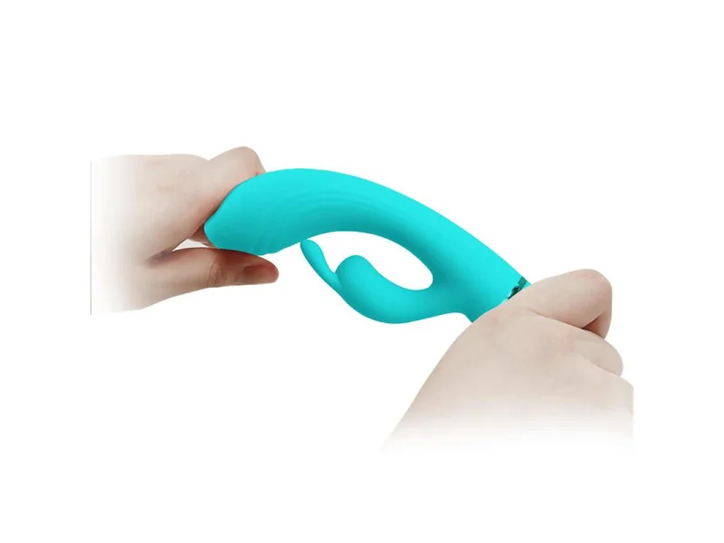 Scocco Vibrador con Rabbit Turquesa