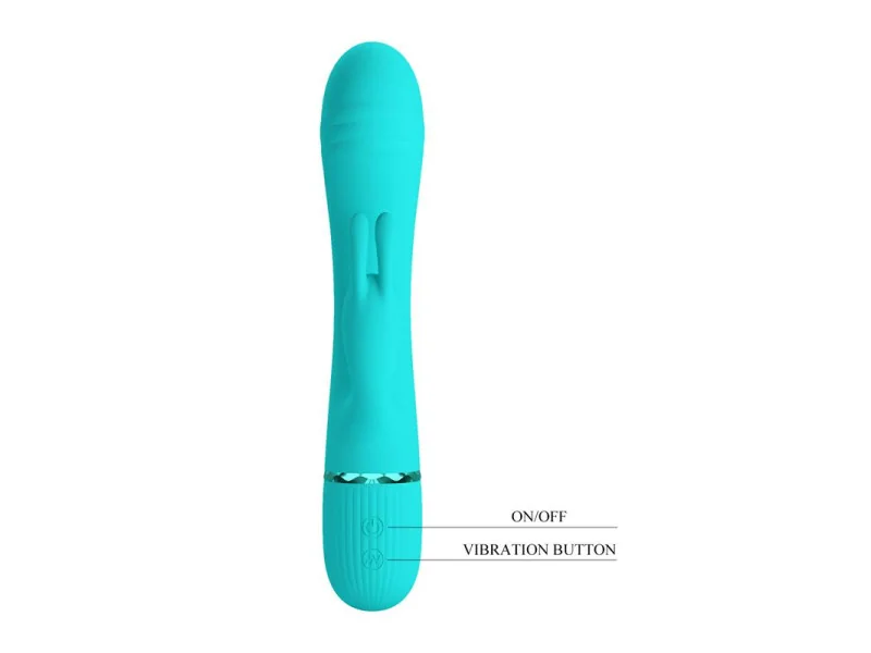 Scocco Vibrador con Rabbit Turquesa