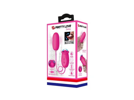Daisy Huevo Vibrador y Lengua Estimuladora Rosa