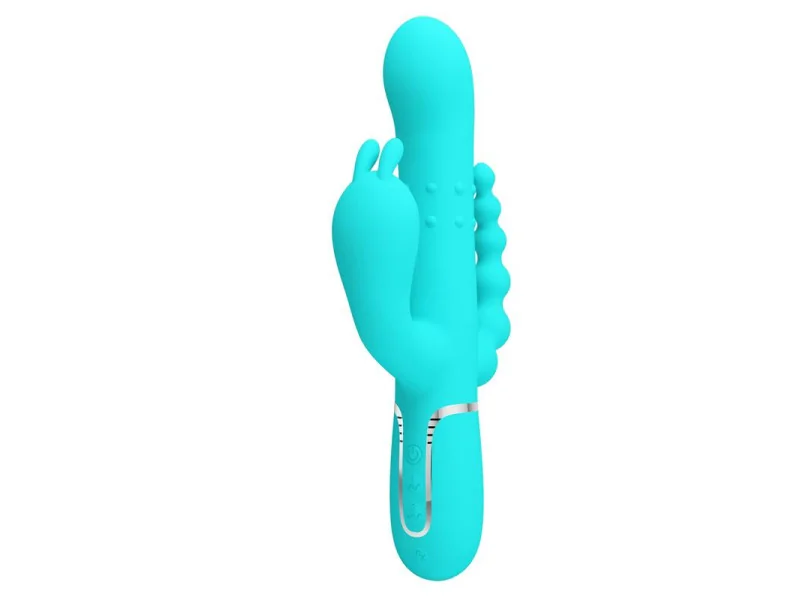 Cammy Vibrador con Bolas Rotadoras y Cadena Anal