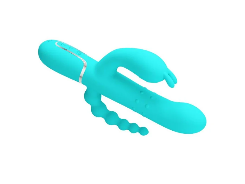 Cammy Vibrador con Bolas Rotadoras y Cadena Anal
