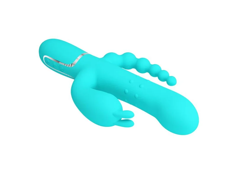 Cammy Vibrador con Bolas Rotadoras y Cadena Anal