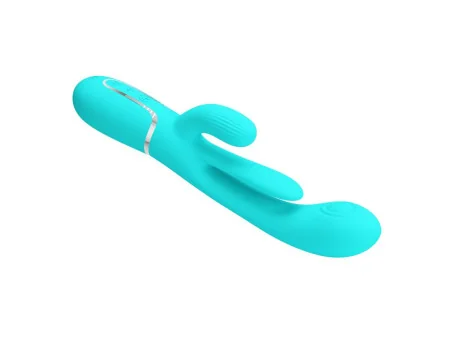 Shania Vibrador con Lengua y Thumping Turquesa