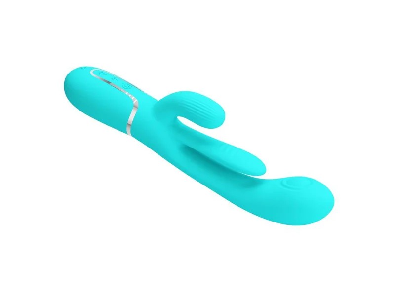 Shania Vibrador con Lengua y Thumping Turquesa