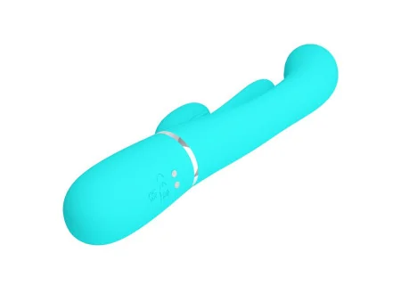 Shania Vibrador con Lengua y Thumping Turquesa