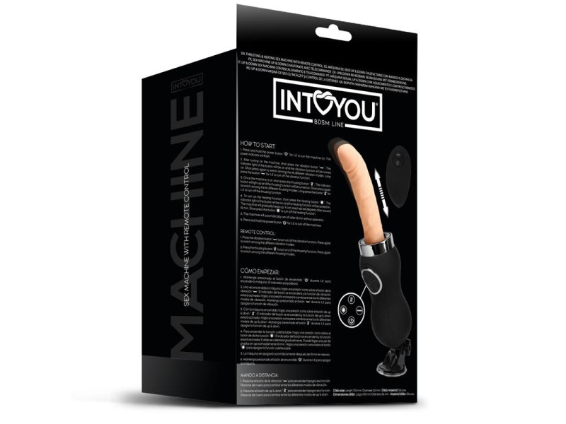 Sex Machine Vibracion Thrusting y Calor Control Remoto USB