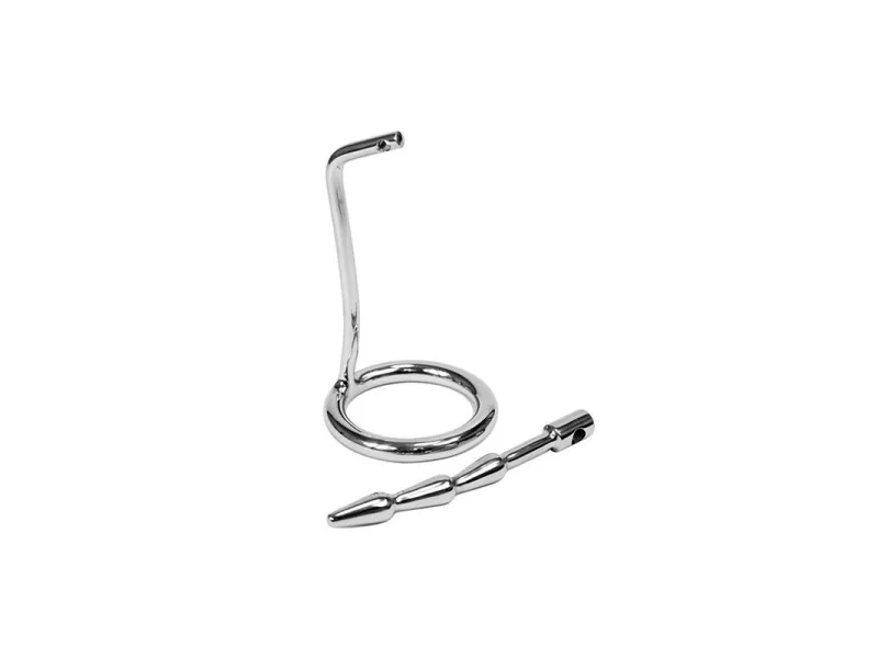Plug Castidad Pene con Candado Acero Inoxidable