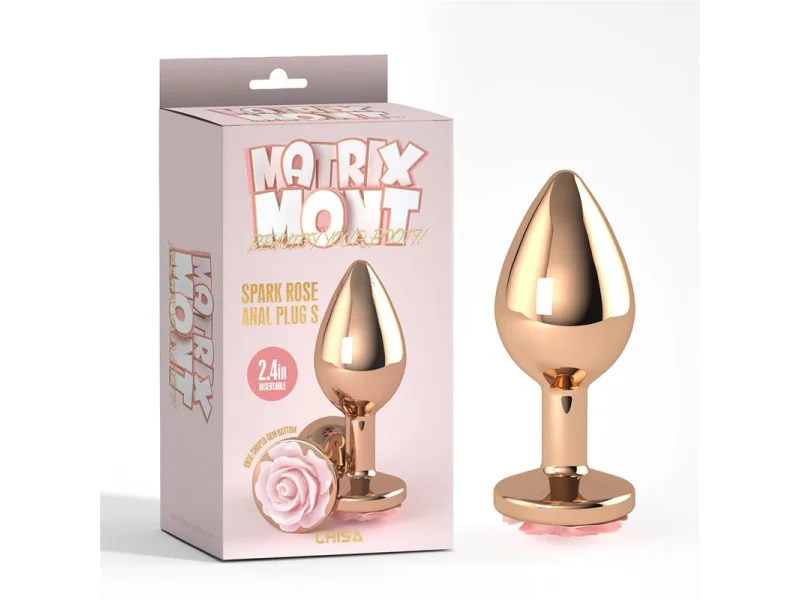 Plug Anal con Joya Spark Rose Talla S Plug Anal con Joya Spark Rose Talla S