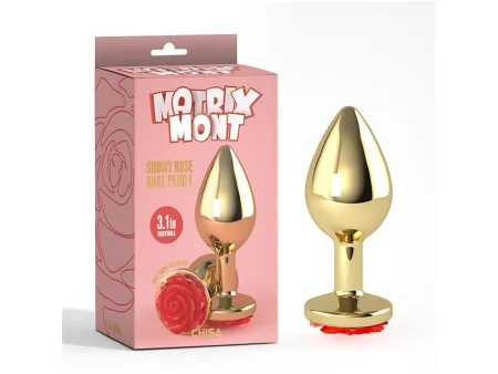 Plug Anal con Joya de Rosa Showy Rose Talla L