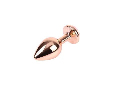 Plug Anal con Joya de Rosa Color Rose Talla M