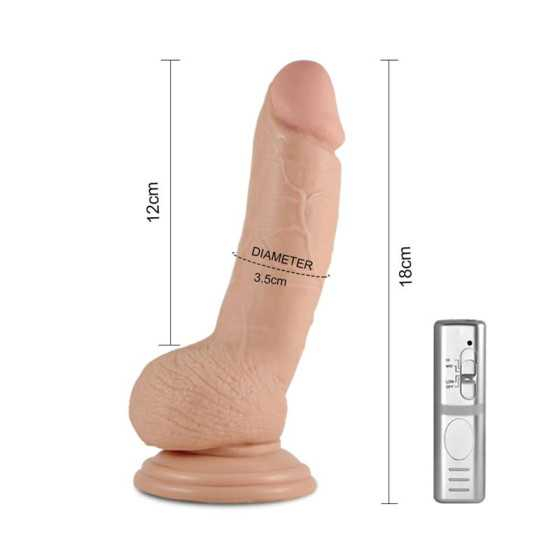 Dildo Real Extreme con Vibracion 7 Natural