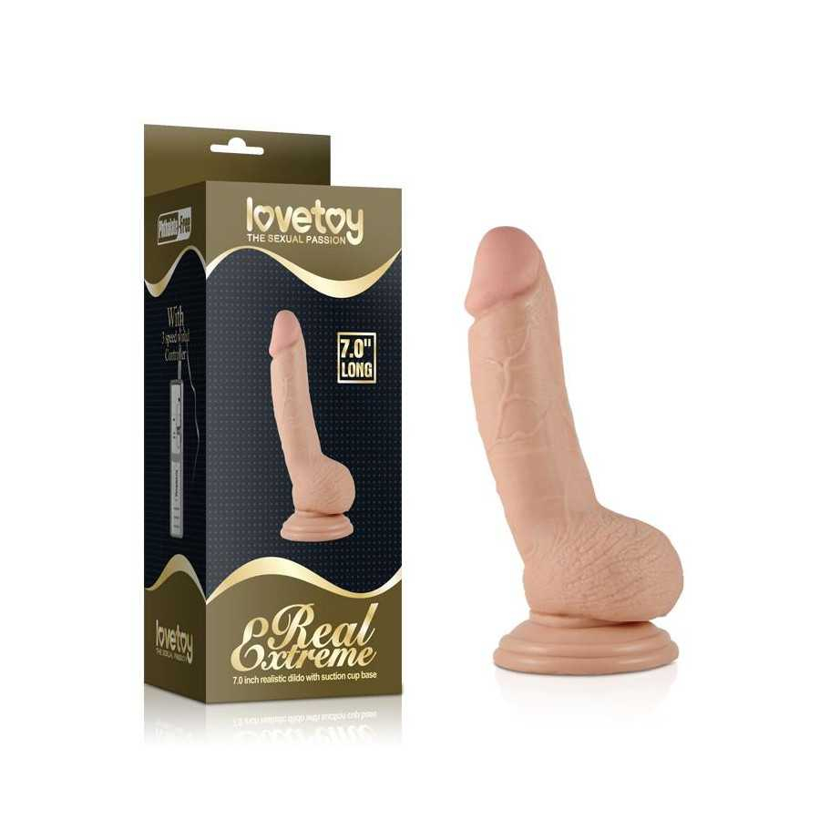 Dildo Real Extreme con Vibracion 7 Natural