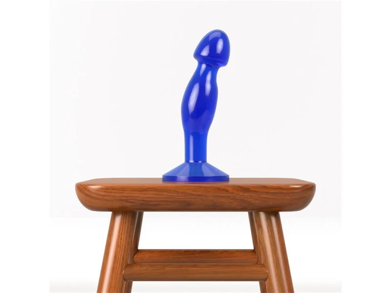 Plug Anal Flawless Azul Transparente 65