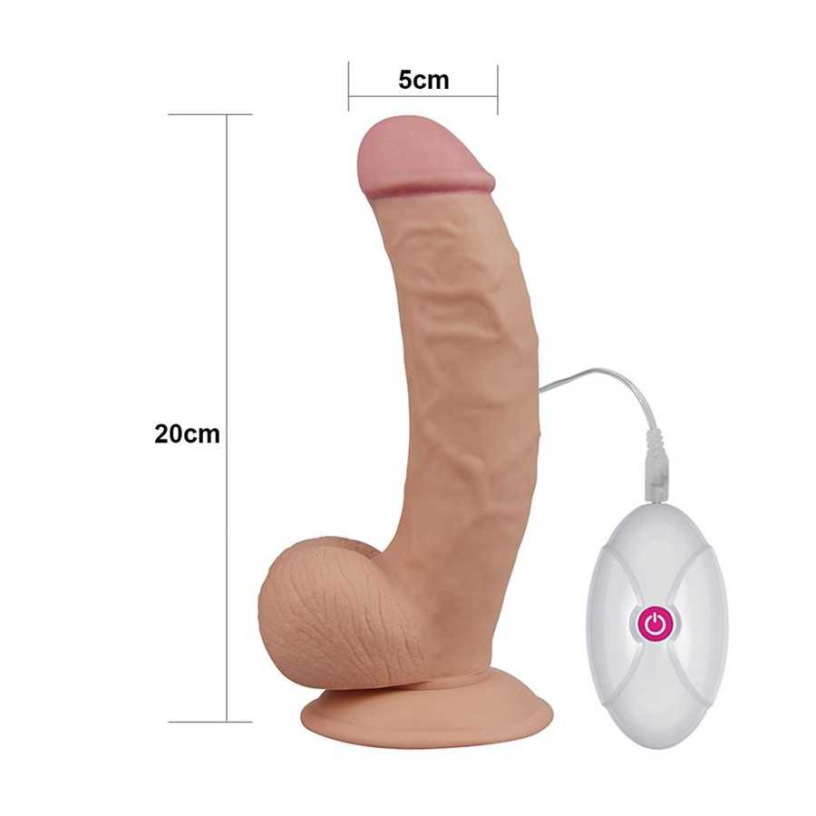 Dildo The Ultra Soft Dude con Vibracion 75 Natural