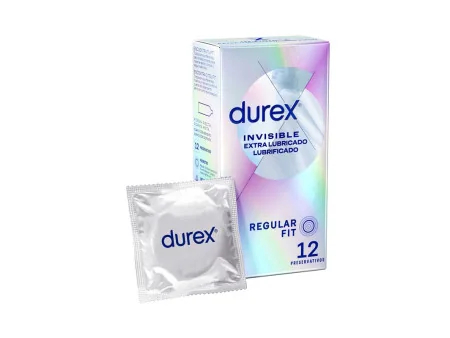 Preservativos Invisible Extra Lubricacion 12ud