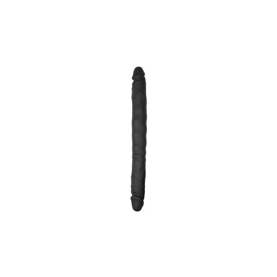 Dildo Doble Flexible Negro 40 cm