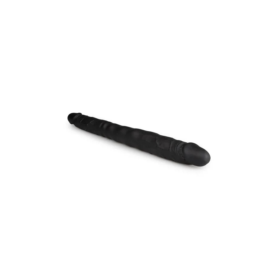 Dildo Doble Flexible Negro 40 cm