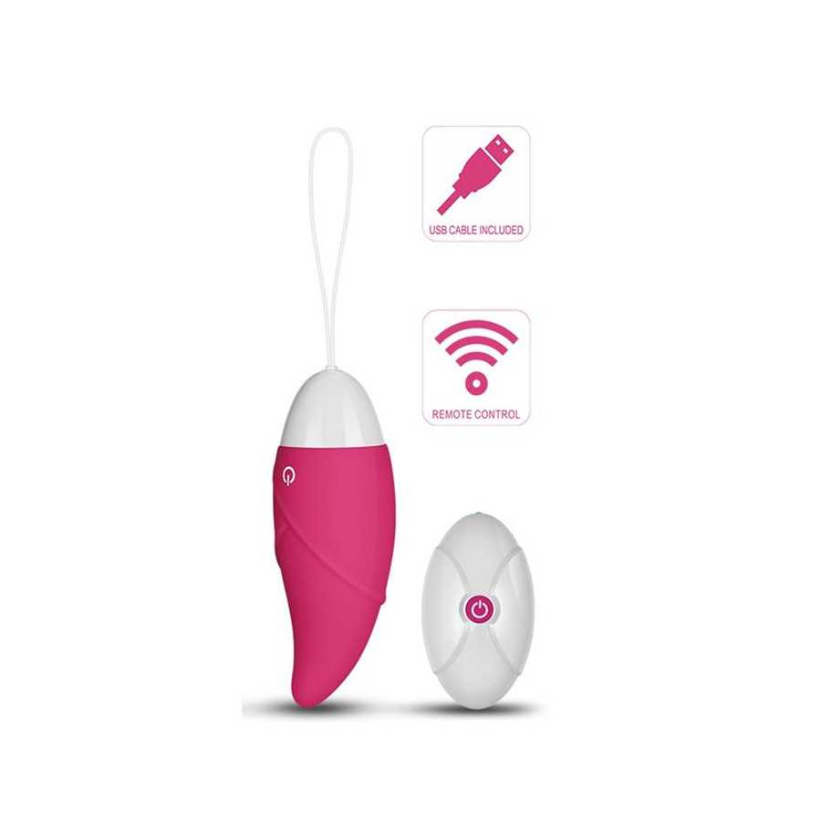 Huevo Vibrador iJoy Control Remoto USB Rosa