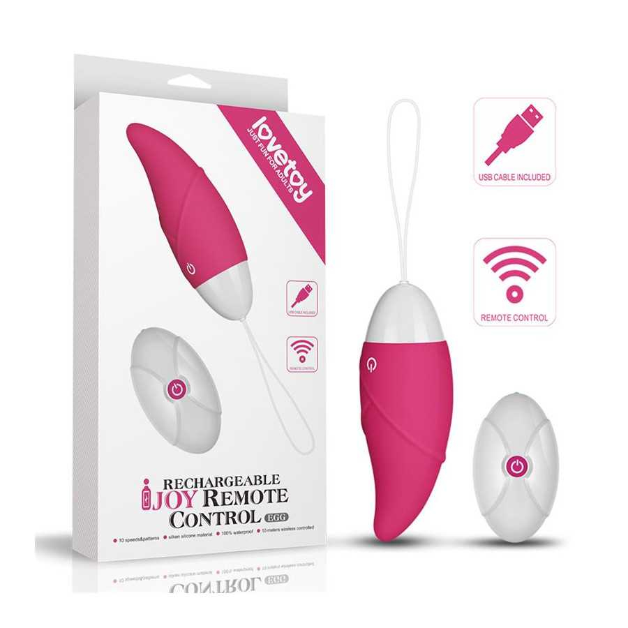 Huevo Vibrador iJoy Control Remoto USB Rosa