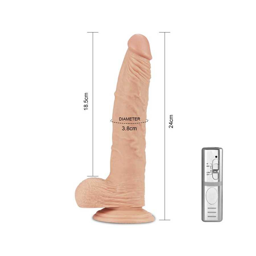 Dildo Real Extreme con Vibracion 95 Natural