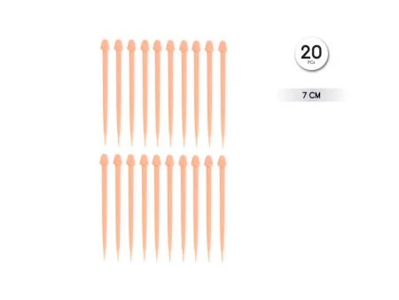 Pinchos Forma de Pene 20 unidades