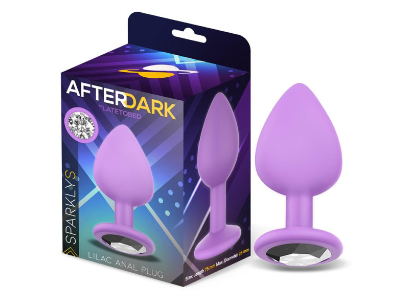 Sparkly Plug Anal Silicona Talla S Lilac Sparkly Plug Anal Silicona Talla S Lilac