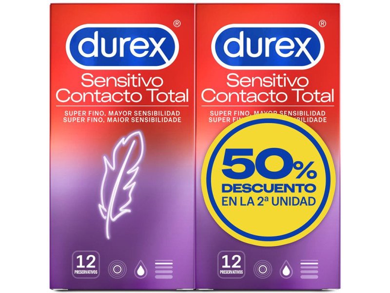 Duplo Preservativos Sensitivo Super Fino 2 x 12ud