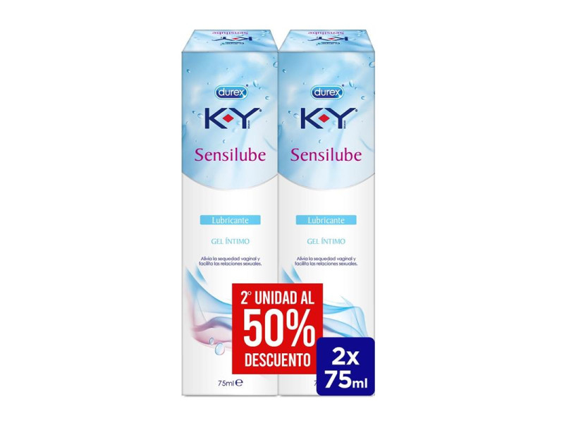Lubricante Base Agua Duplo KY Sensilub 75ml