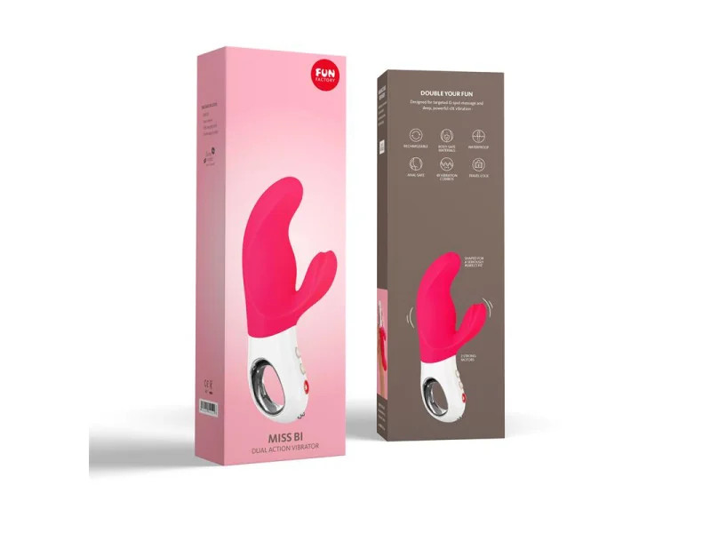 Vibrador para el Punto G Miss Bi Pink and White