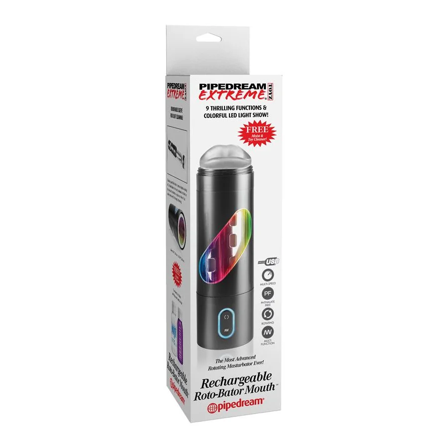 Pipedream Extreme Toyz Masturbador Recargable Roto Bator