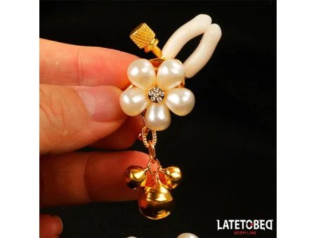 Pinzas para Pezones con Flor de Perlas