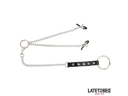 Pinzas para Pezones con Anillo para el Pene