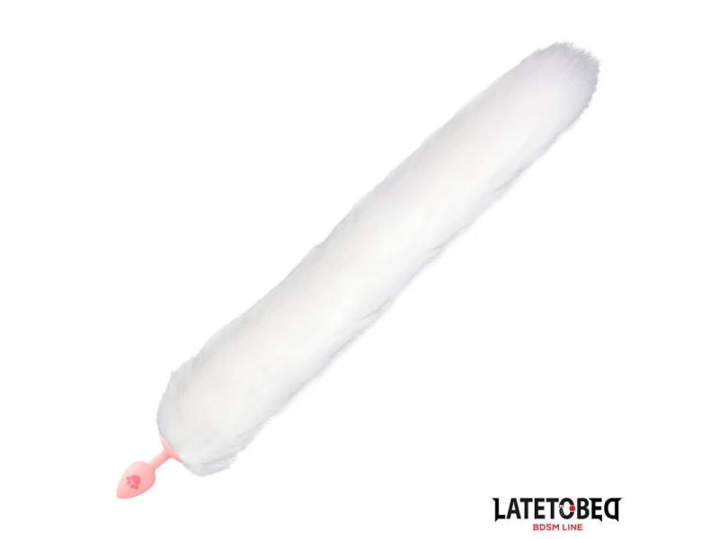 Plug Anal con Cola de Zorro Rosa