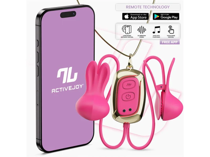 Tickly Pinzas para Pezones con Vibracion Control y Collar con APP Tickly Pinzas para Pezones con Vibracion Control y Collar con APP