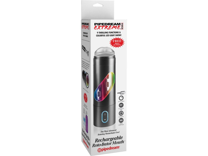 Pipedream Extreme Toyz Masturbador Recargable Roto Bator