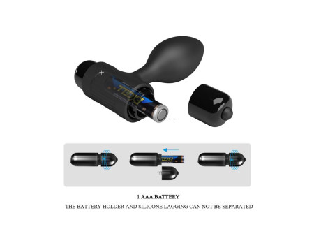 Plug Anal con Vibracion Silciona Plug Anal con Vibracion Silciona