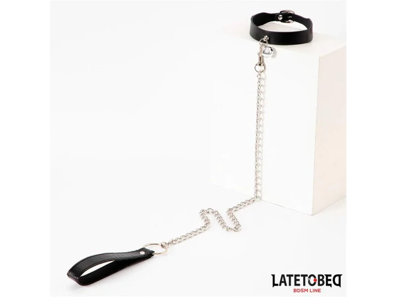 Collar con Cascabel y Correa