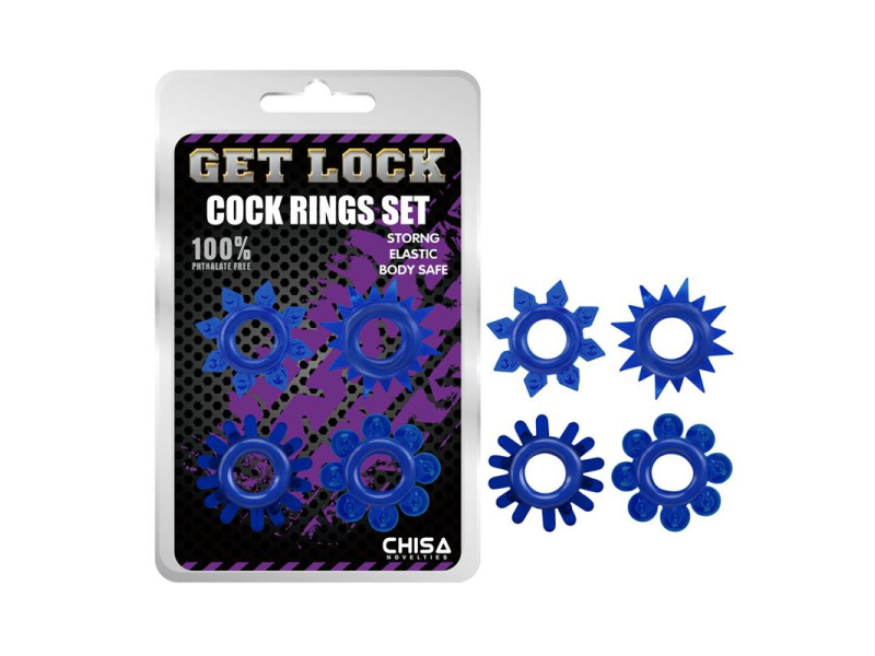 Set de Anillos para el Pene Azul