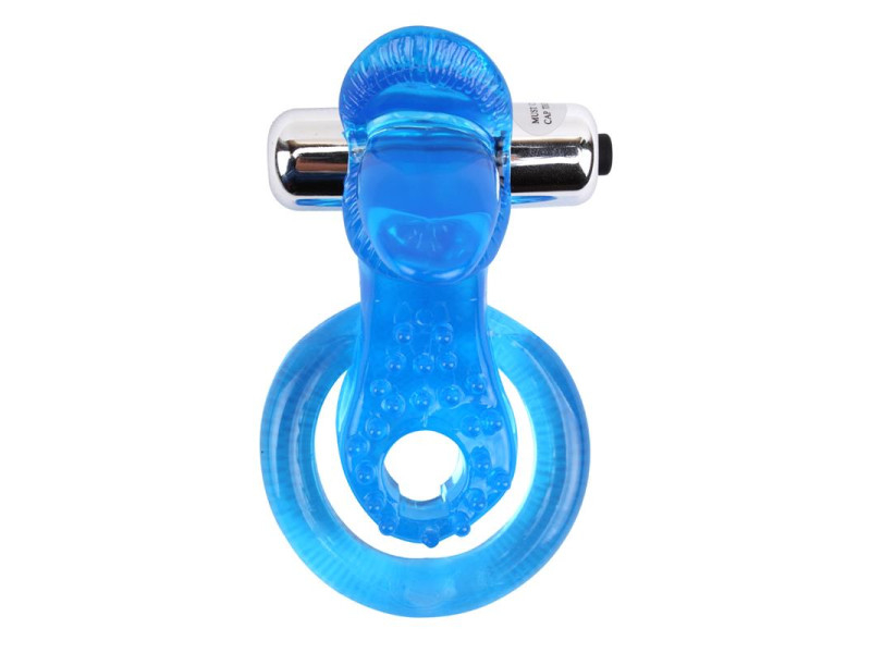 Anillo Vibrador para el Pene The Tongue Azul