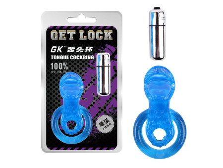 Anillo Vibrador para el Pene The Tongue Azul