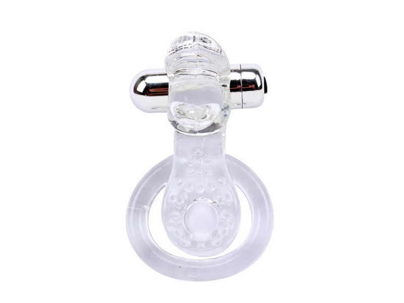 Anillo Vibrador para el Pene The Tongue Transparente