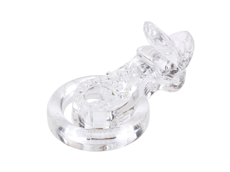 Anillo Vibrador para el Pene The Tongue Transparente