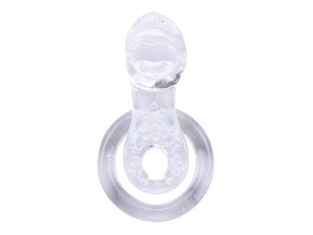 Anillo Vibrador para el Pene The Tongue Transparente