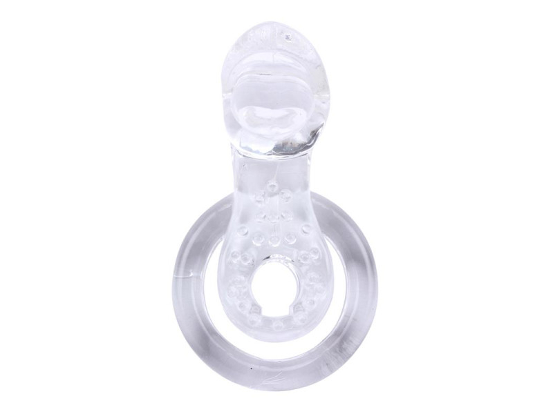 Anillo Vibrador para el Pene The Tongue Transparente
